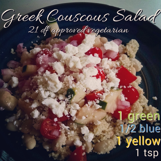 Greek couscous salad clean lunch